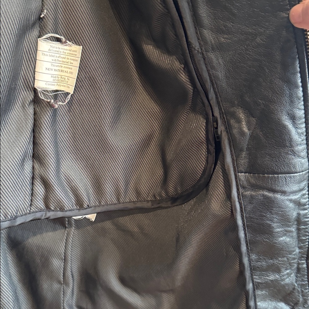 Danier Black Leather Long Jacket - Picture 9 of 16